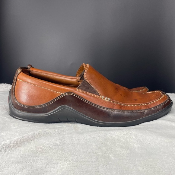 Cole Haan Men’s 11 Tucker Venetian Leather Slip On Loafers Brown Classic Summer - Picture 5 of 11